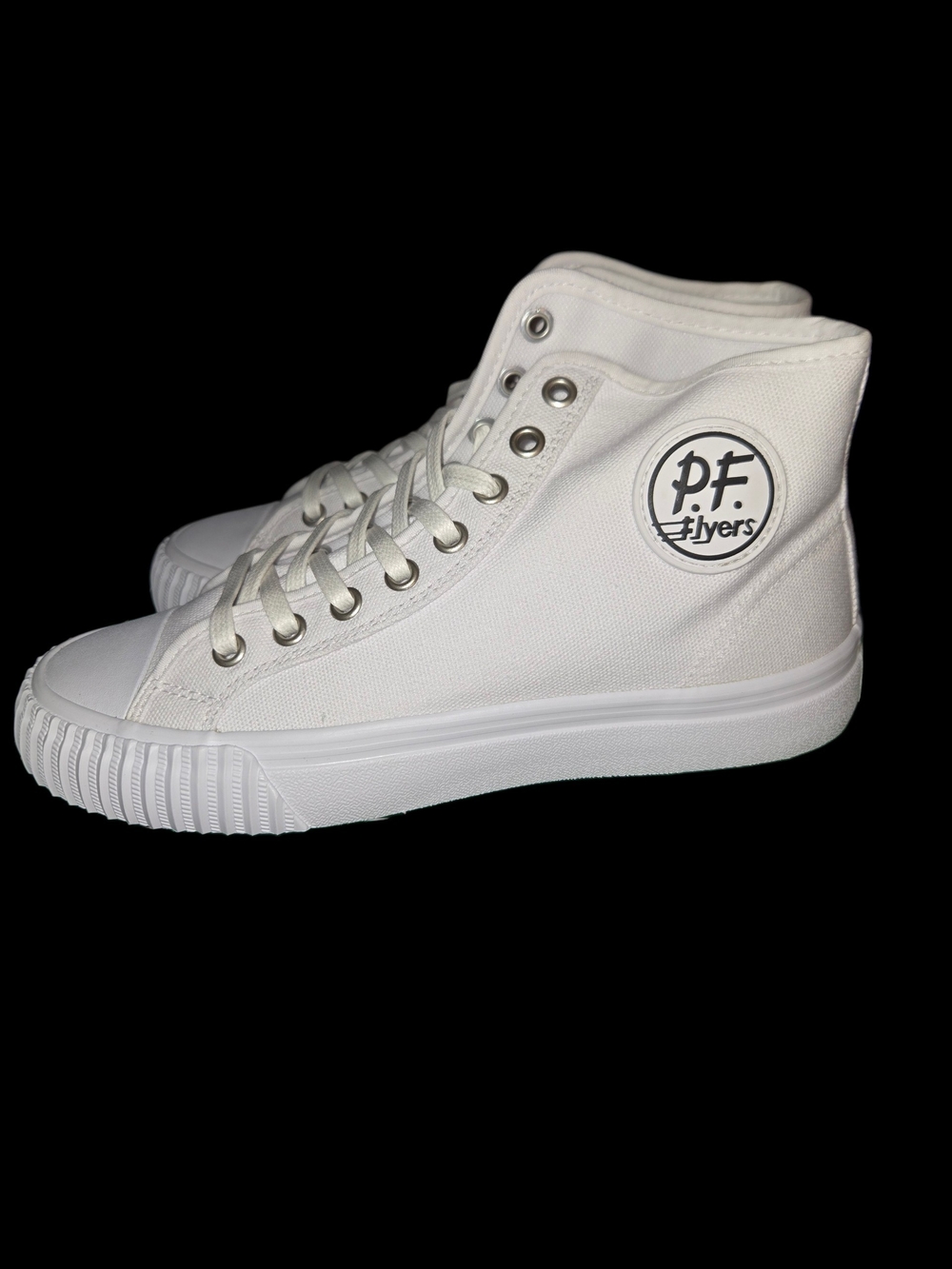 P.F. Flyers Center High Canvas Sneakers - White